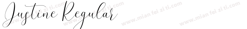 Justine Regular字体转换